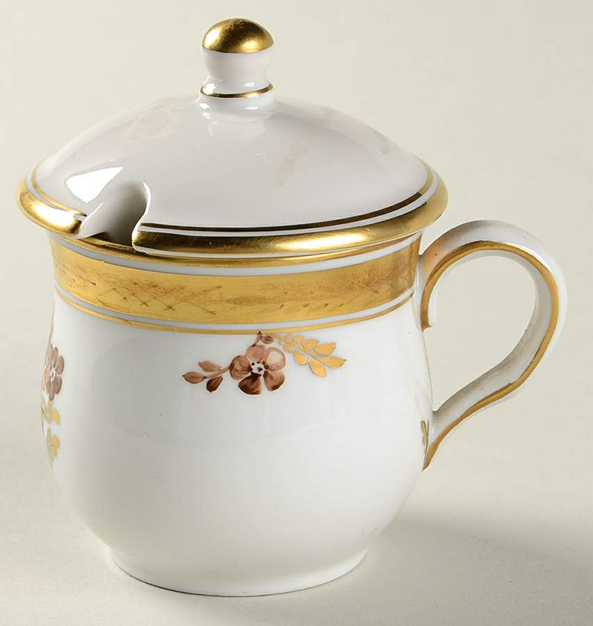 Golden Basket Mustard Jar & Lid by Royal Copenhagen-1