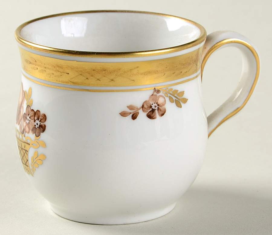 Golden Basket Mustard Jar No Lid by Royal Copenhagen-1