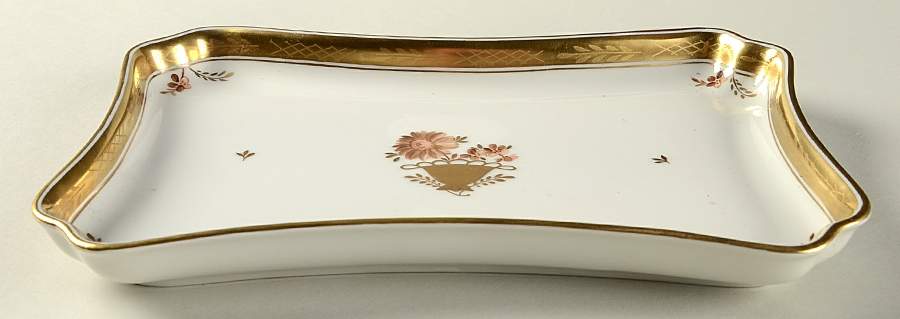 Golden Basket Tray for Creamer & Sugar with Lid by Royal Copenhagen-1