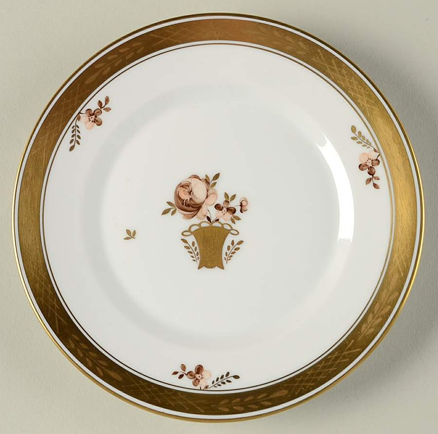 Golden Basket Bread & Butter Plate by Royal Copenhagen-1