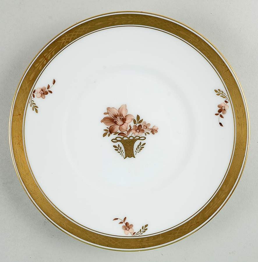 Golden Basket Salad Plate by Royal Copenhagen-1