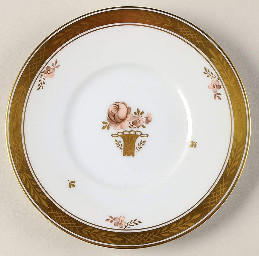 Golden Basket Bread & Butter Plate by Royal Copenhagen-1