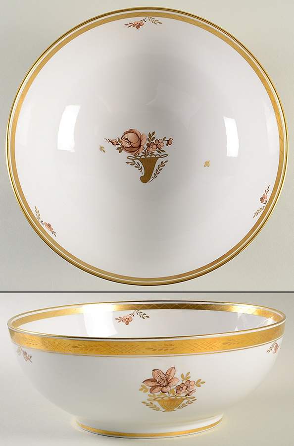 Golden Basket 10" Large Salad Serving Bowl by Royal Copenhagen-1
