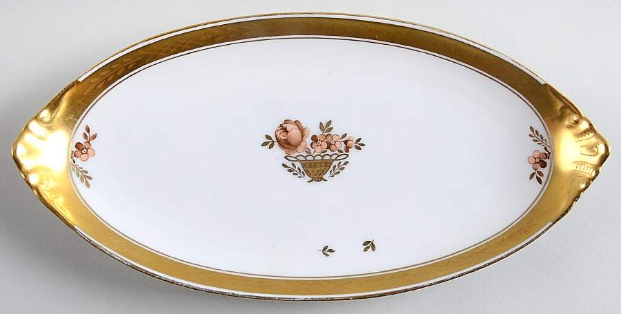 Golden Basket Pickle Dish by Royal Copenhagen-1