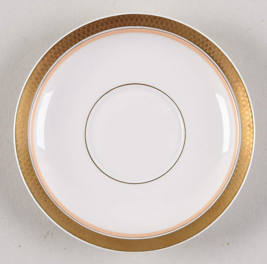 Golden Clover (White) Saucer for Demitasse Cup by Royal Copenhagen-1