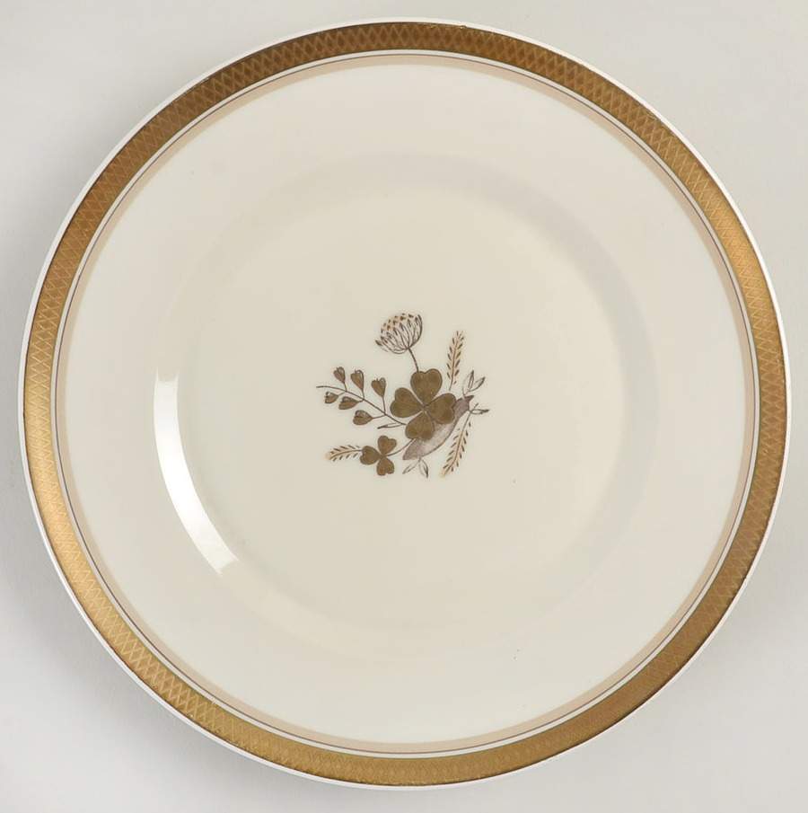 Golden Clover (Cream) Luncheon Plate by Royal Copenhagen-1