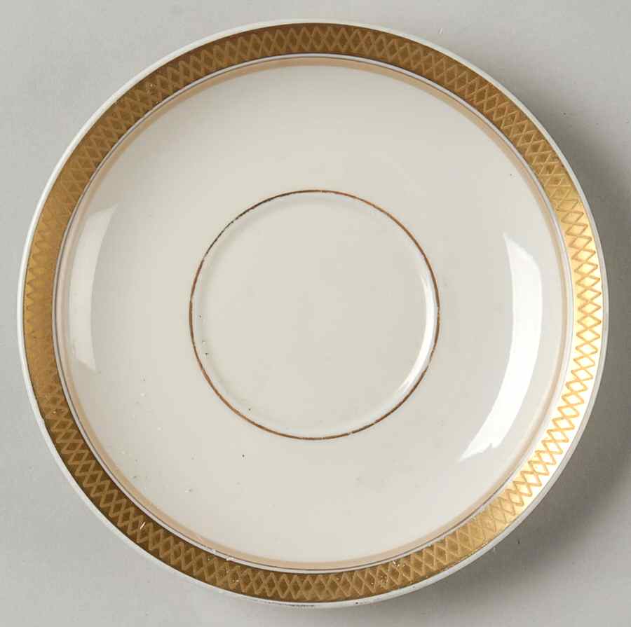 Golden Clover (Cream) Saucer for Demitasse Cup by Royal Copenhagen-1