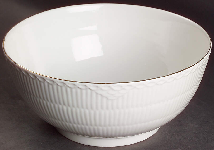 Gold Fan 9" Salad Serving Bowl by Royal Copenhagen-1
