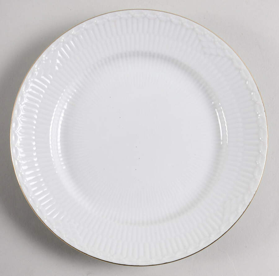 Gold Fan Salad Plate by Royal Copenhagen-1