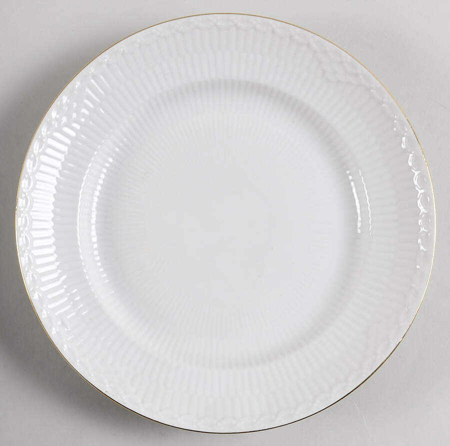 Gold Fan Salad Plate by Royal Copenhagen-1