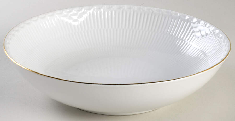 Gold Fan 8" Round Vegetable Bowl by Royal Copenhagen-1