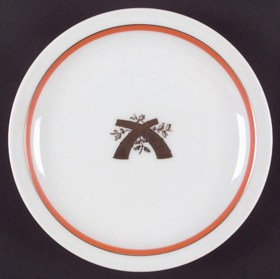 Golden Horns Salad Plate by Royal Copenhagen-1