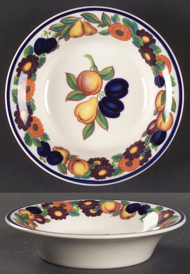 Golden Summer Fruit/Dessert (Sauce) Bowl by Royal Copenhagen-1