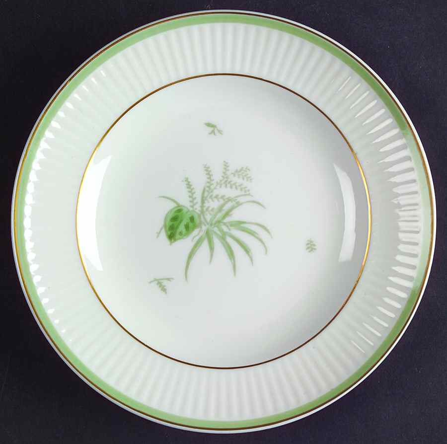 Green Melodi Bread & Butter Plate by Royal Copenhagen-1