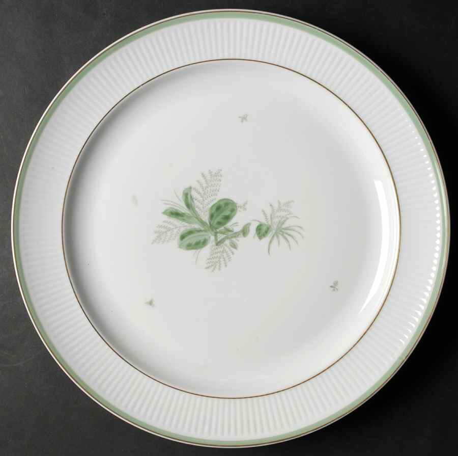 Green Melodi 13" Chop Plate (Round Platter) by Royal Copenhagen-1