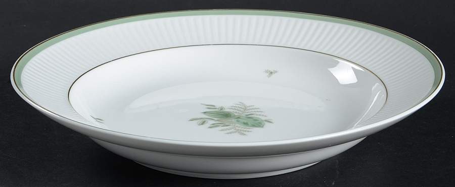 Green Melodi Large Rim Soup Bowl by Royal Copenhagen-1