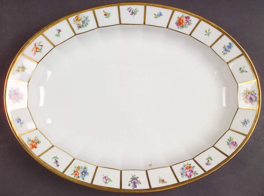 Henriette 13" Oval Serving Platter by Royal Copenhagen-1