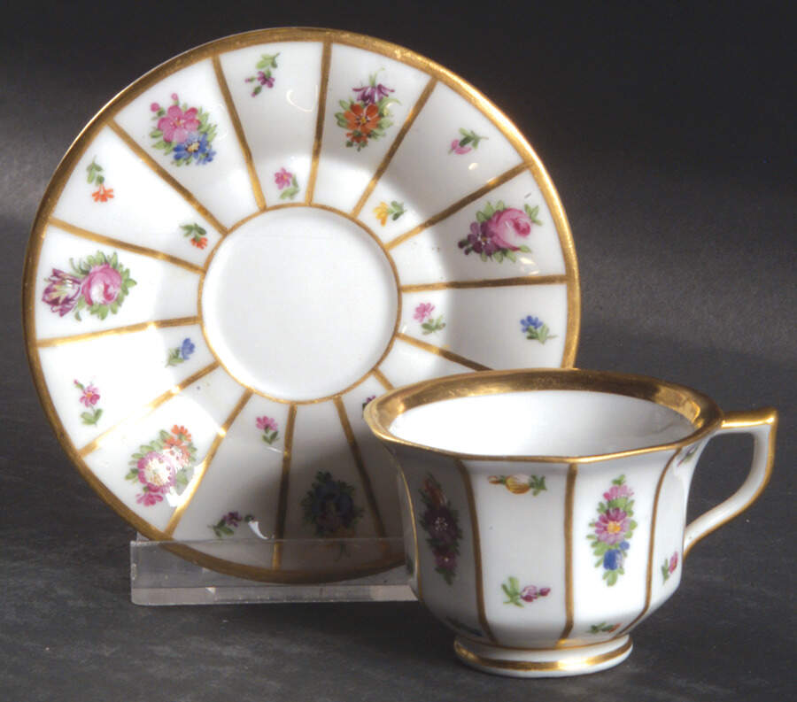 Henriette Footed Demitasse Cup & Saucer Set by Royal Copenhagen-1