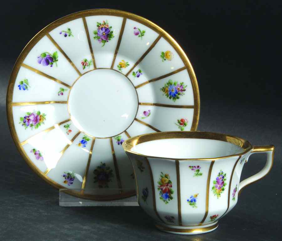 Henriette Footed Demitasse Cup & Saucer Set by Royal Copenhagen-1