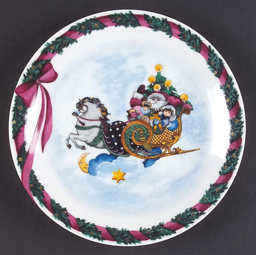 Jingle Bells Salad/Dessert Plate by Royal Copenhagen-1
