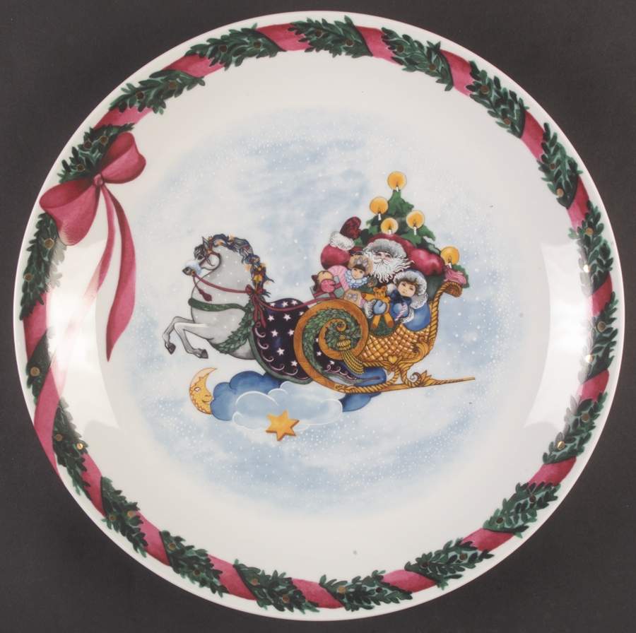 Jingle Bells 12" Chop Plate (Round Platter) by Royal Copenhagen-1