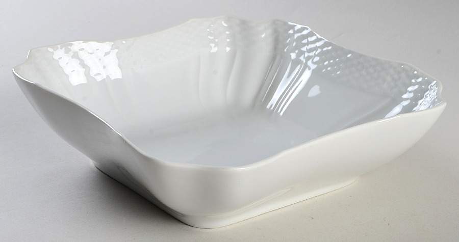 Josephine White 8" Square Vegetable Bowl by Royal Copenhagen-1