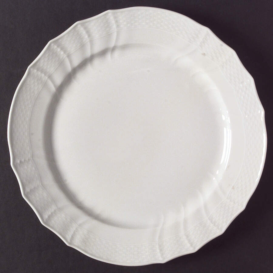 Josephine White Dinner Plate by Royal Copenhagen-1