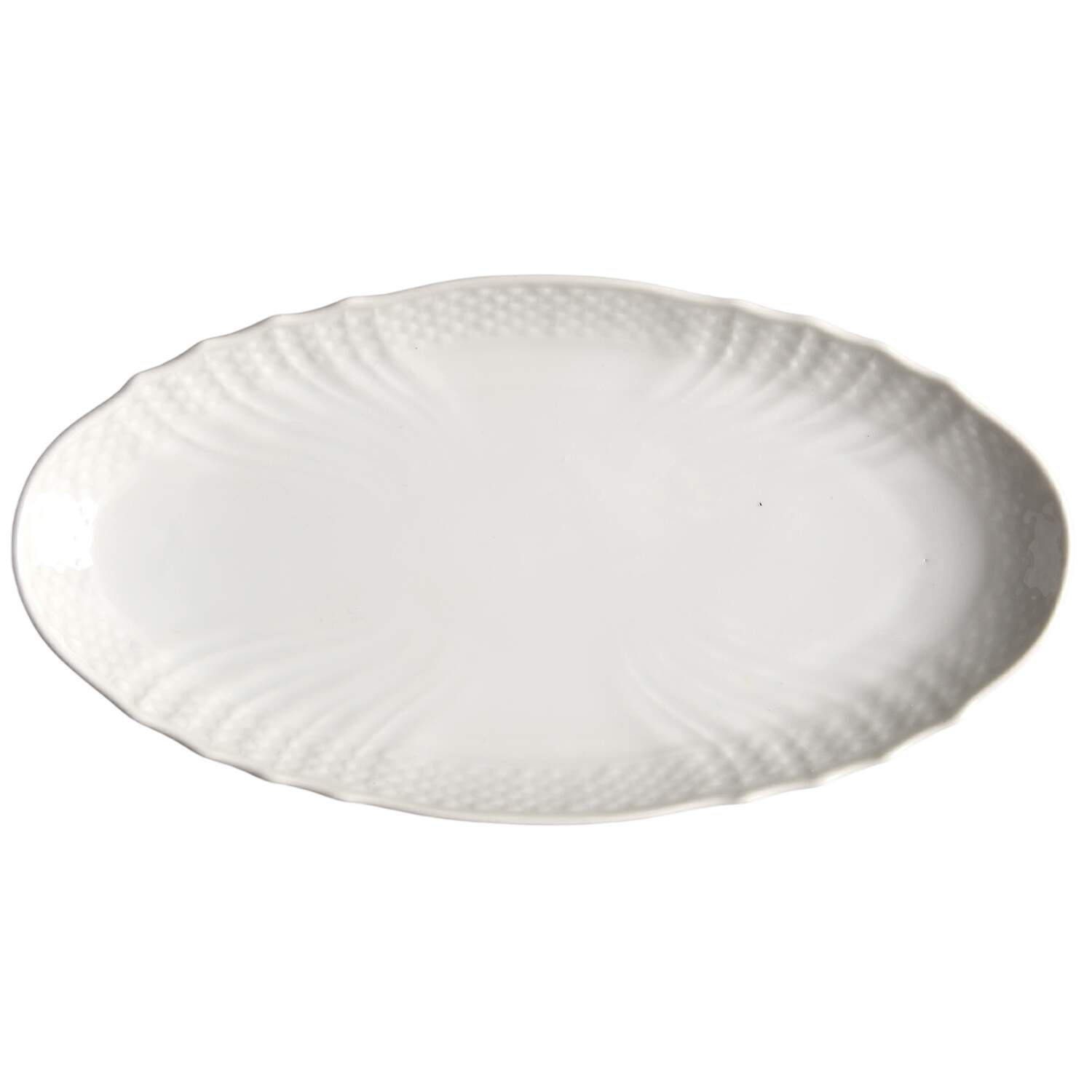 Josephine White Pickle Dish by Royal Copenhagen-1