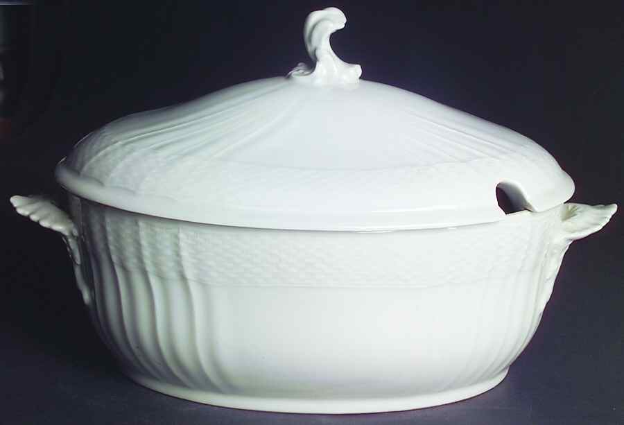 Josephine White Tureen &  Lid by Royal Copenhagen-1