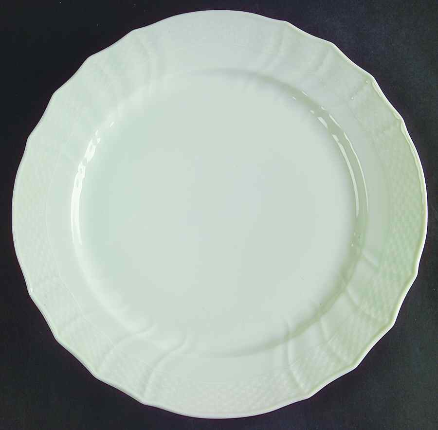 Josephine White Dinner Plate by Royal Copenhagen-1