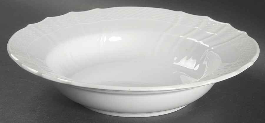 Josephine White Rim Soup Bowl by Royal Copenhagen-1