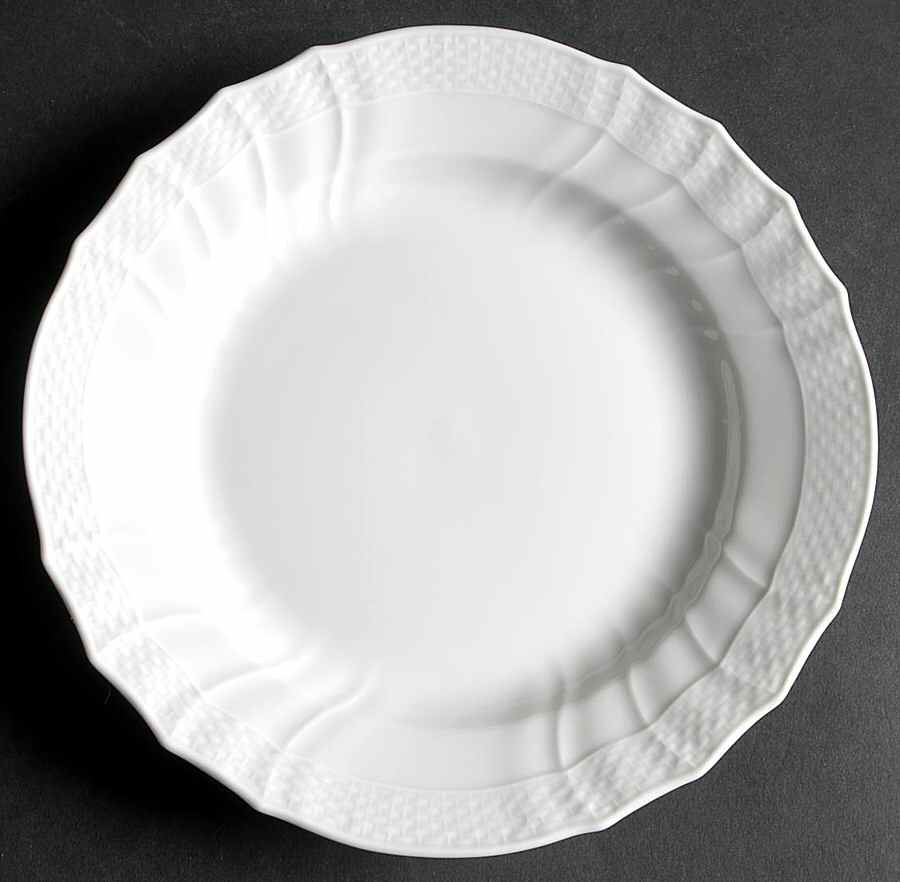 Josephine White Salad/Dessert Plate by Royal Copenhagen-1