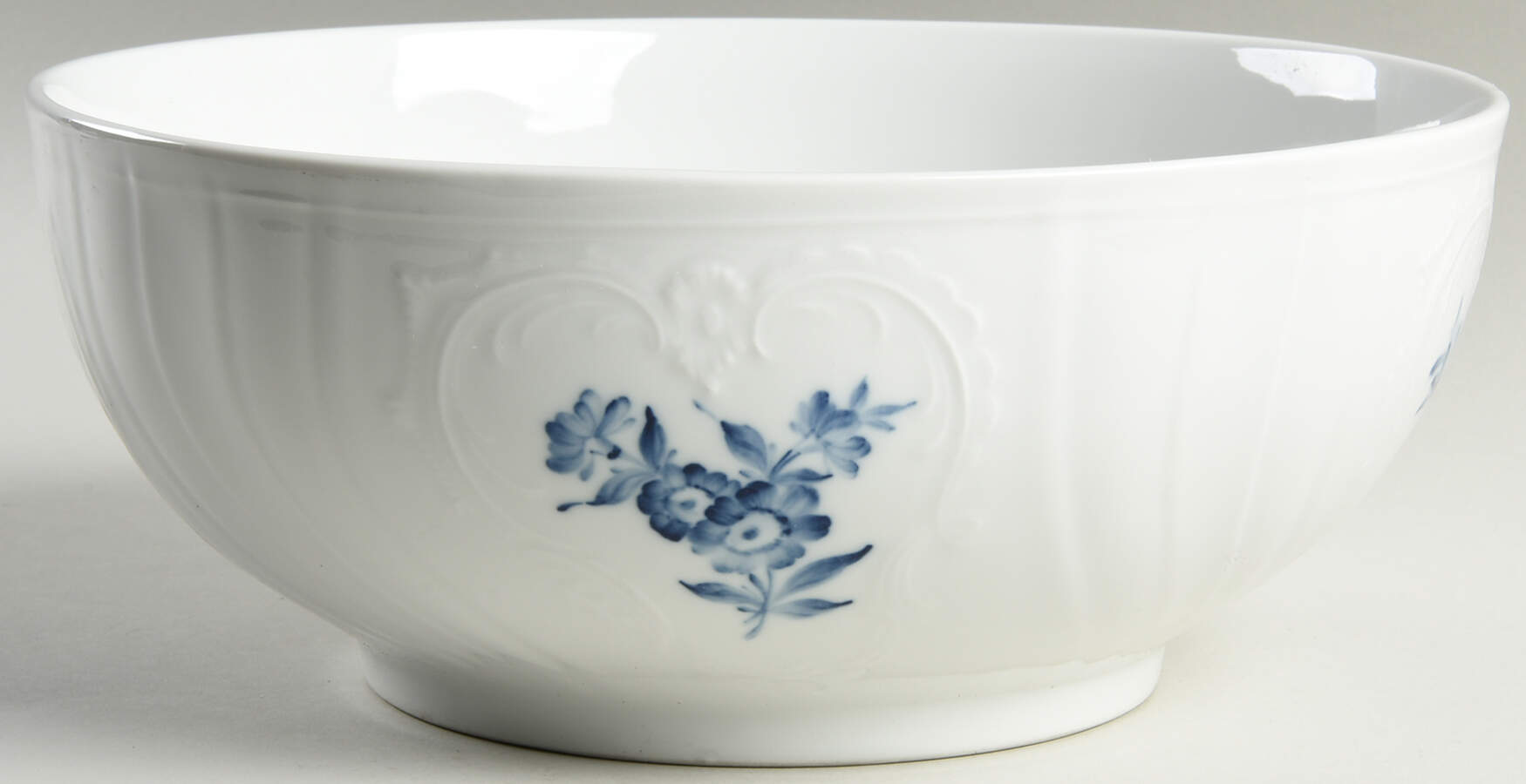Juliane Marie Blue 10" Large Salad Serving Bowl by Royal Copenhagen-1