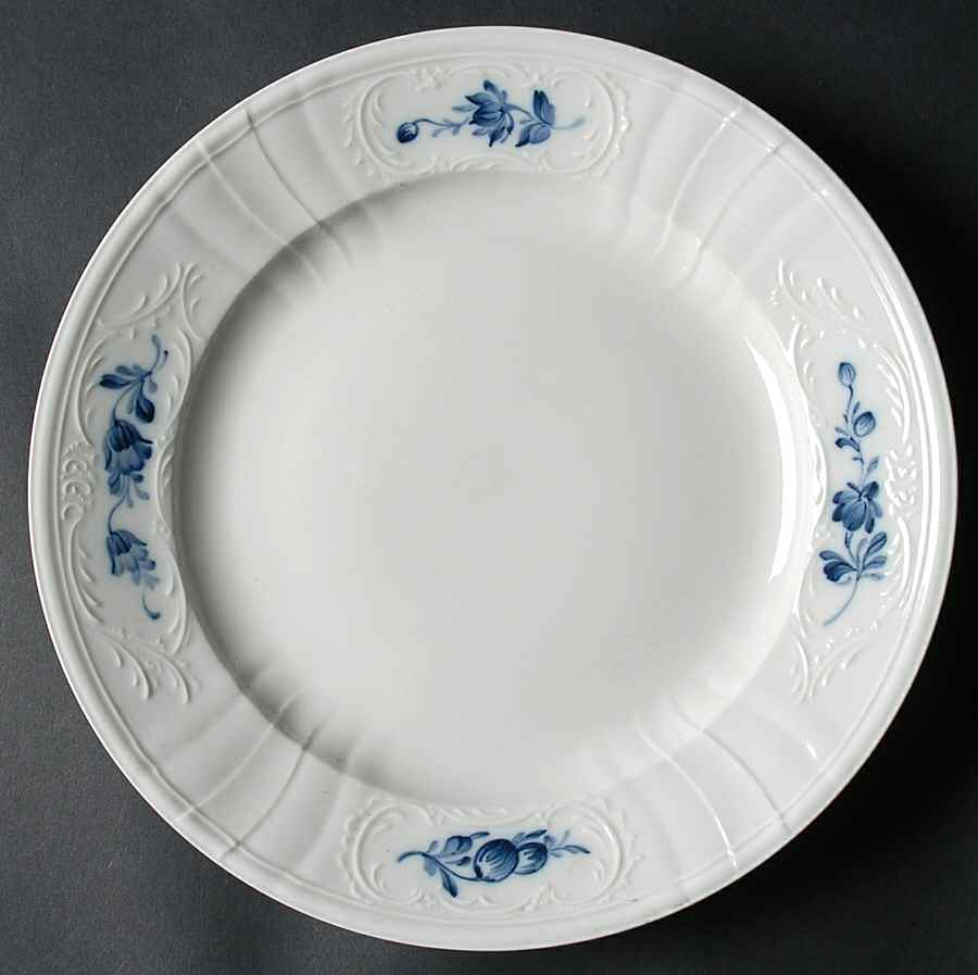 Juliane Marie Blue Luncheon Plate by Royal Copenhagen-1