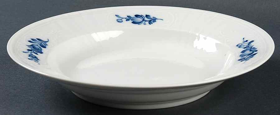 Juliane Marie Blue Large Rim Soup Bowl by Royal Copenhagen-1