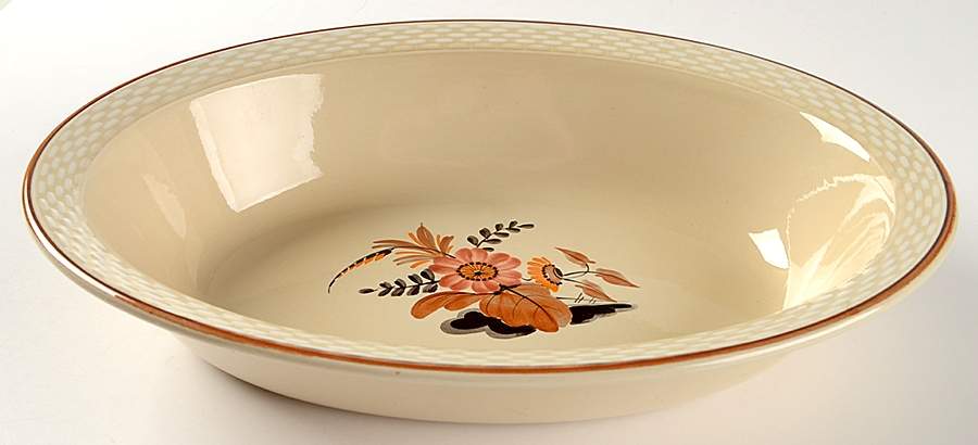 Knud 11" Oval Vegetable Bowl by Royal Copenhagen-1
