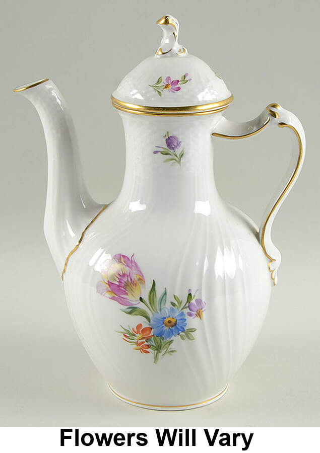 Light Saxon Flower Small Coffee Pot & Lid by Royal Copenhagen-1