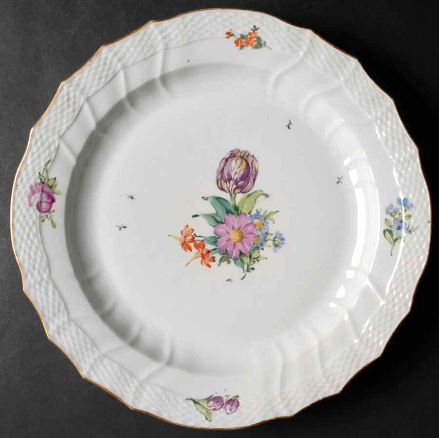 Light Saxon Flower 13" Chop Plate (Round Platter) by Royal Copenhagen-1