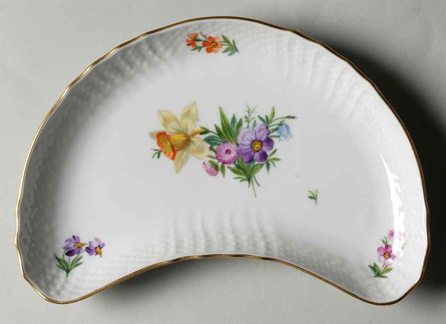 Light Saxon Flower Crescent Salad Plate by Royal Copenhagen-1