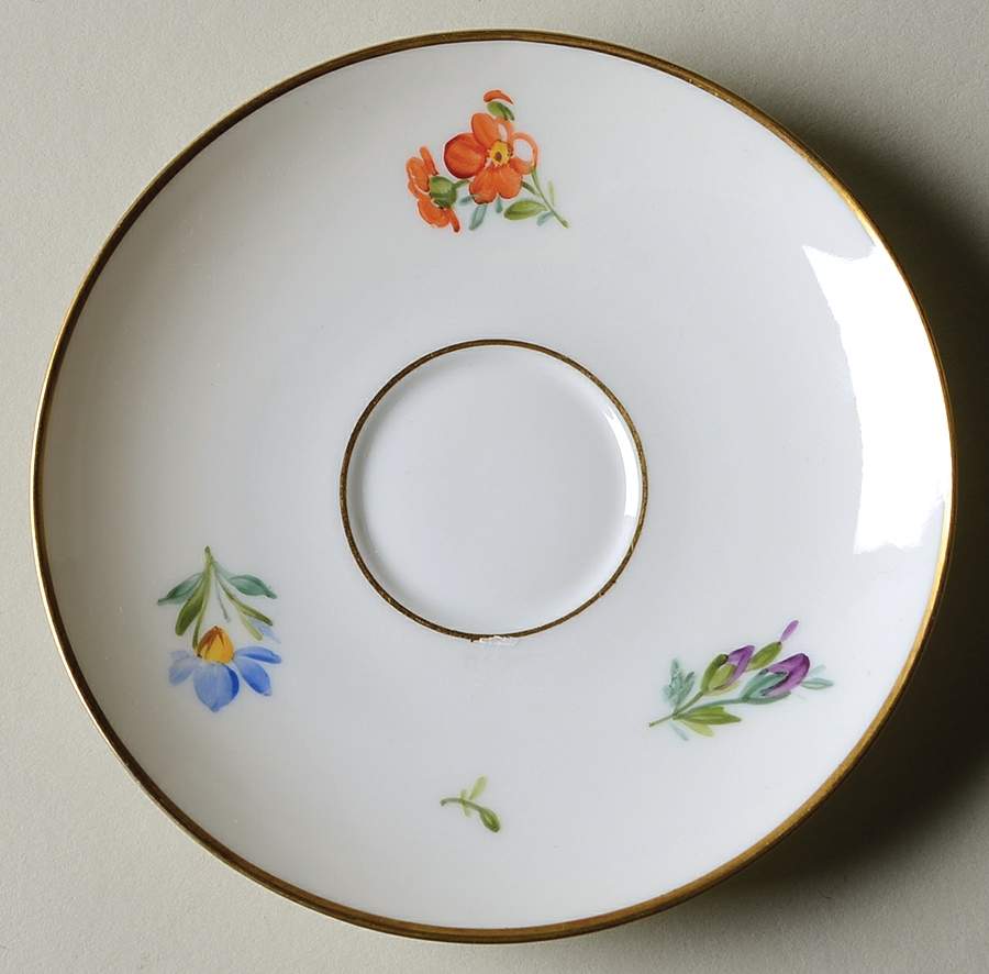 Light Saxon Flower Saucer for Flat Demitasse Cup by Royal Copenhagen-1