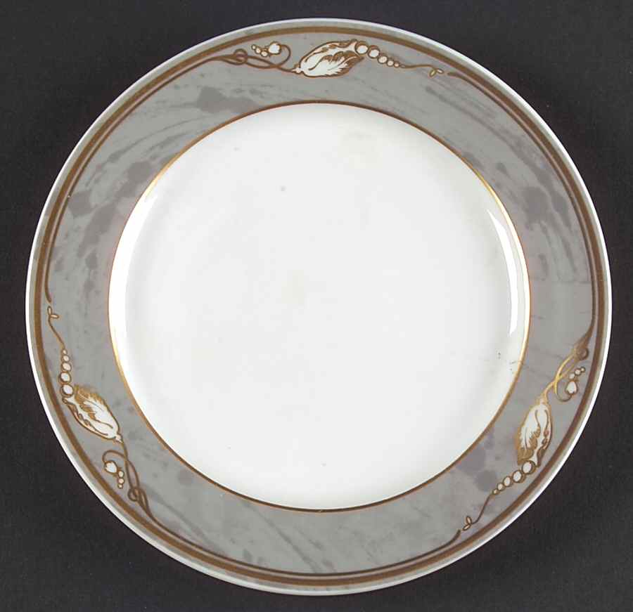 Magnolia Grey Bread & Butter Plate by Royal Copenhagen-1