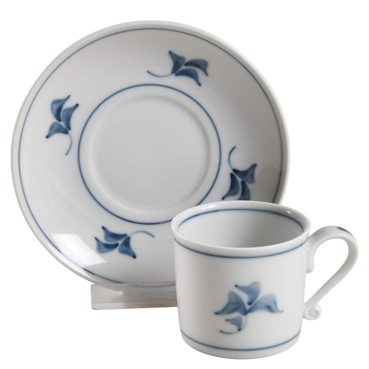Noblesse Flat Demitasse Cup & Saucer Set by Royal Copenhagen-1