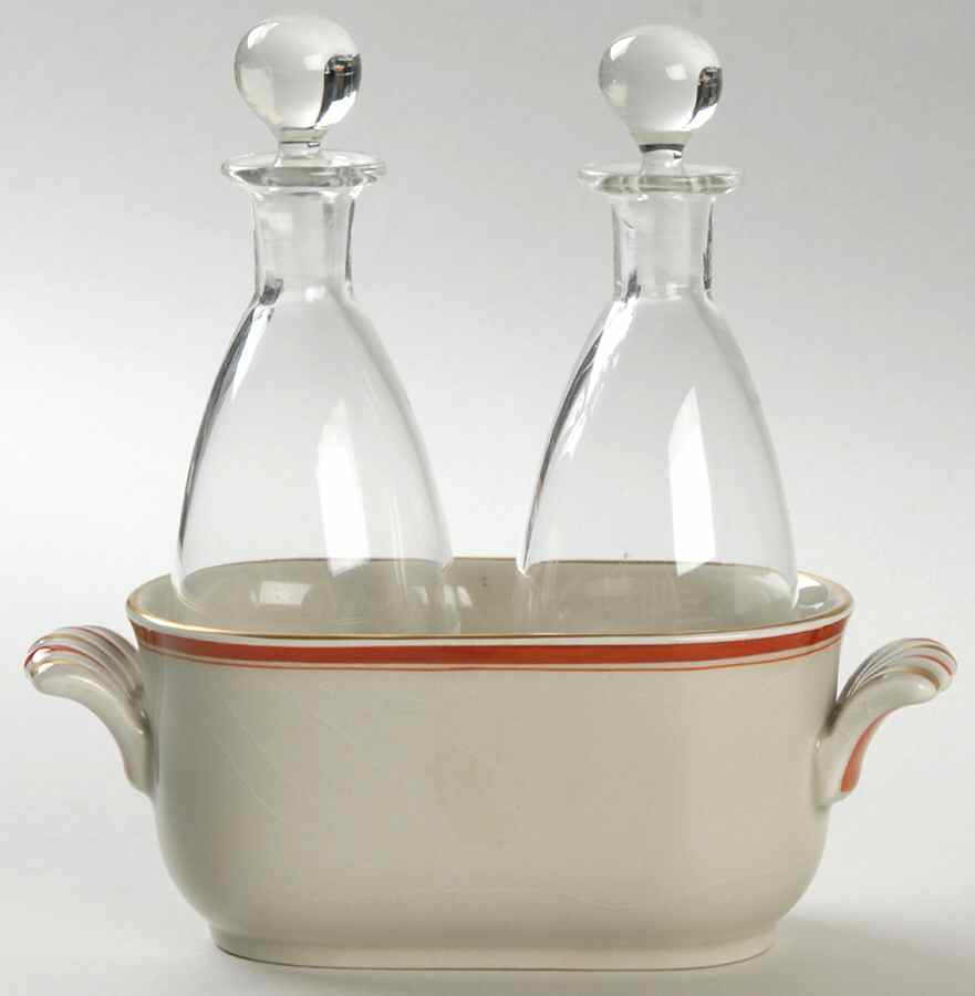 Oranja Tureby Vinegar and Oil Holder with Stoppers by Royal Copenhagen-1