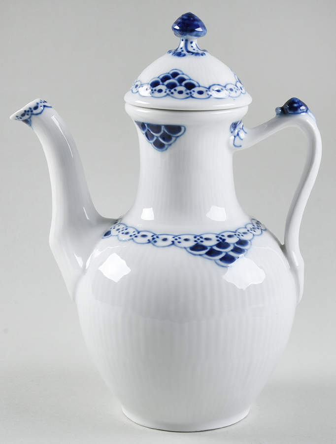 Princess Blue Coffee Pot & Lid by Royal Copenhagen-1