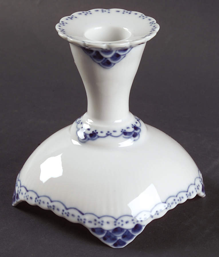 Princess Blue Small Candlestick by Royal Copenhagen-1
