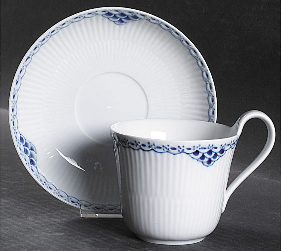 Princess Blue Breakfast Cup & Saucer Set by Royal Copenhagen-1