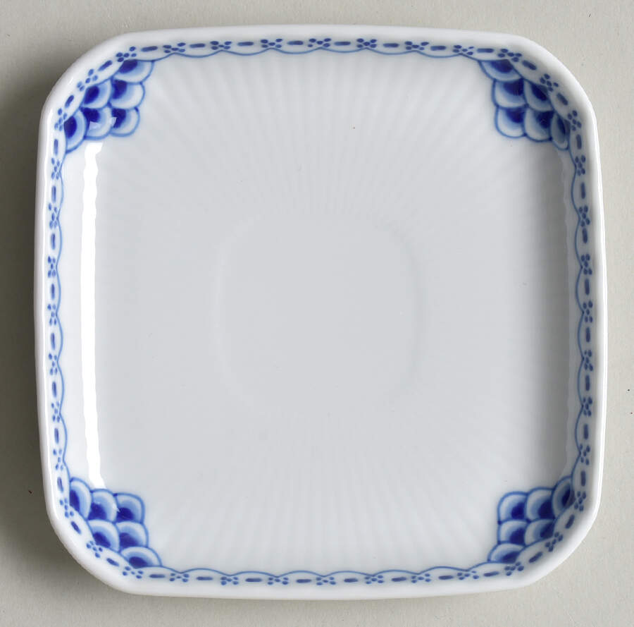 Princess Blue Square Salad/Dessert Plate by Royal Copenhagen-1
