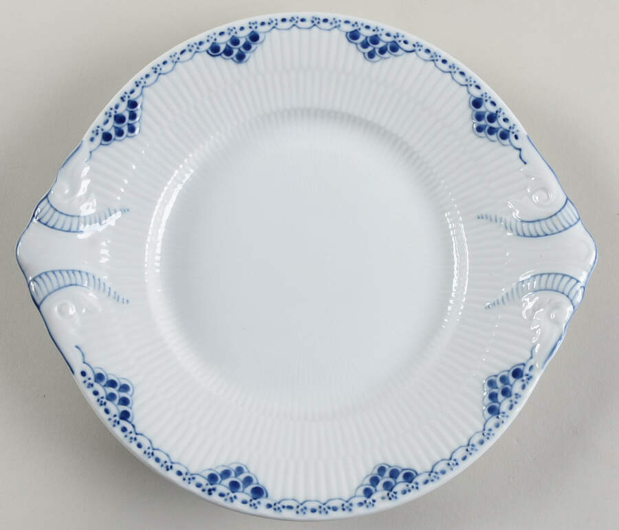 Princess Blue Handled Cake Plate by Royal Copenhagen-1
