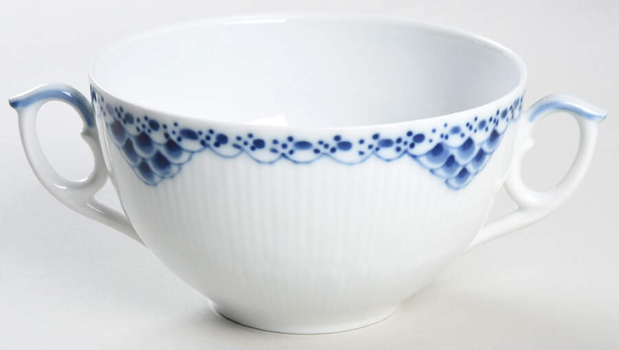 Princess Blue Cream Soup Bowl No Lid by Royal Copenhagen-1