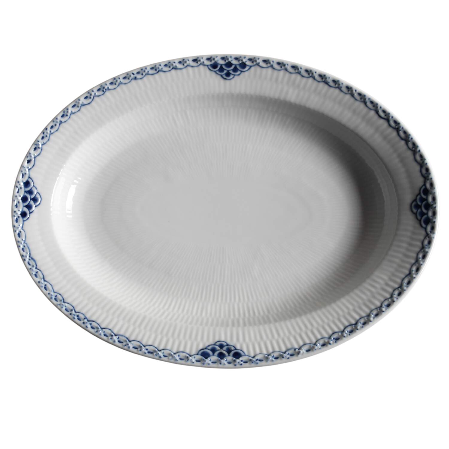 Princess Blue 13" Oval Serving Platter by Royal Copenhagen-1